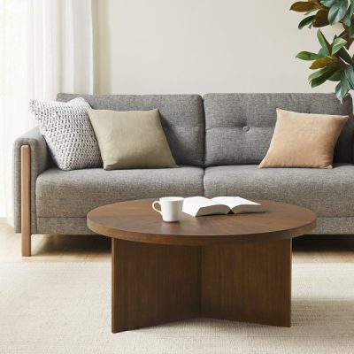 Martha Stewart Sadie Round Coffee table in Brown, One Size MT120-0150U1