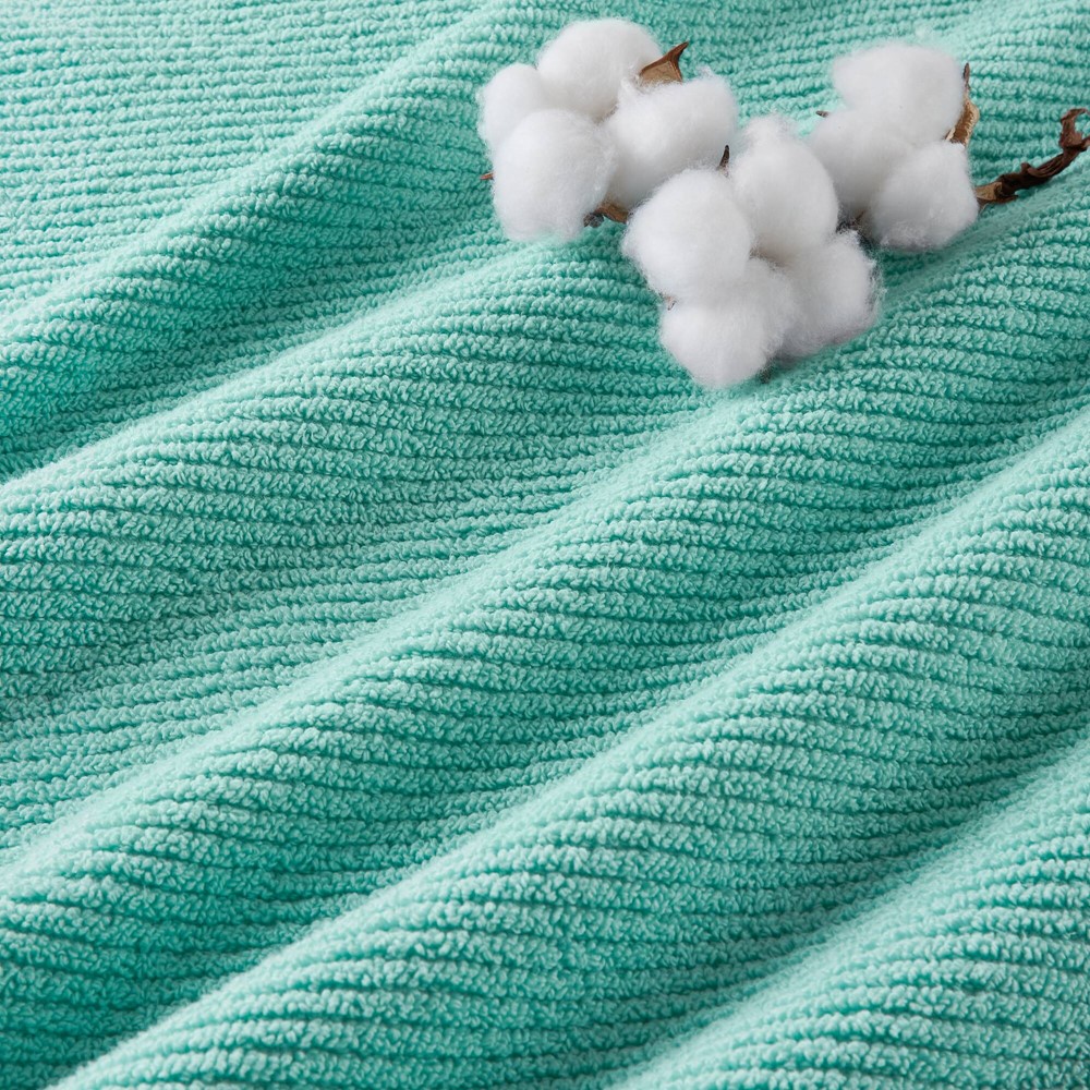 Madison Park Diagonal Ribbed in Turquoise, 6-Piece MP73-8867 - Image 3