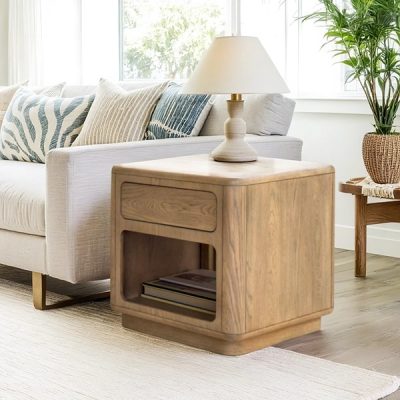 Chapel Hill Emil End Table in Driftwood CH120-0081