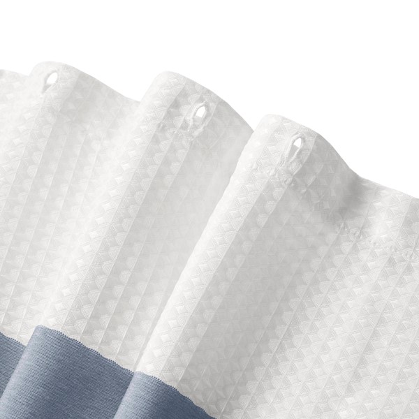 Madison Park Spa Waffle Shower Curtain with 3M Treatment in Dark Blue, 72x78" MP70-8557 - Image 5