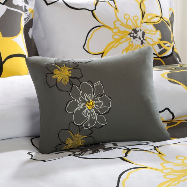 Mi Zone Allison Floral Comforter Set in Yellow, Twin/Twin XL MZ10-074 - Image 2