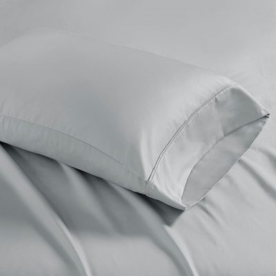 Madison Park 1500 Thread Count Cotton Blend 2 PC Pillowcases in Grey, Standard MP21-4853