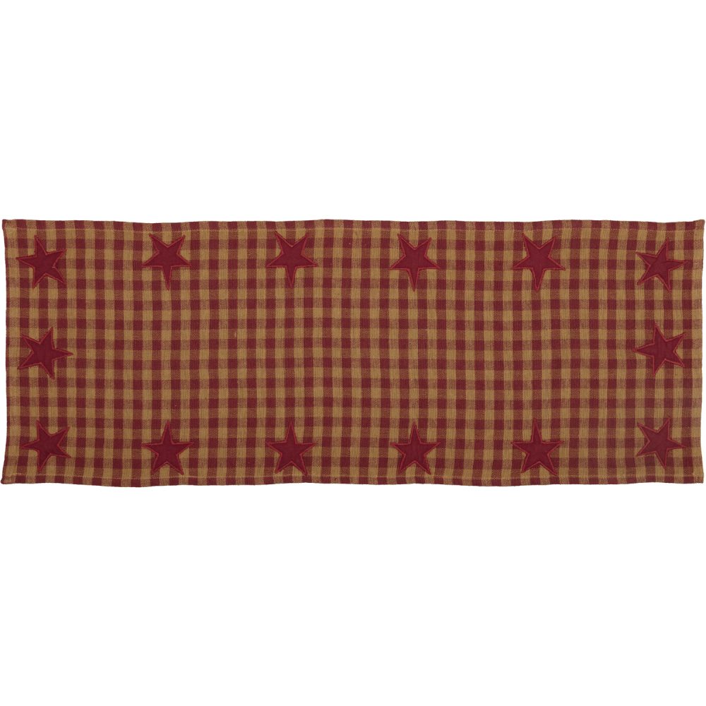 Burgundy Star Runner Woven 13x36 - Image 2