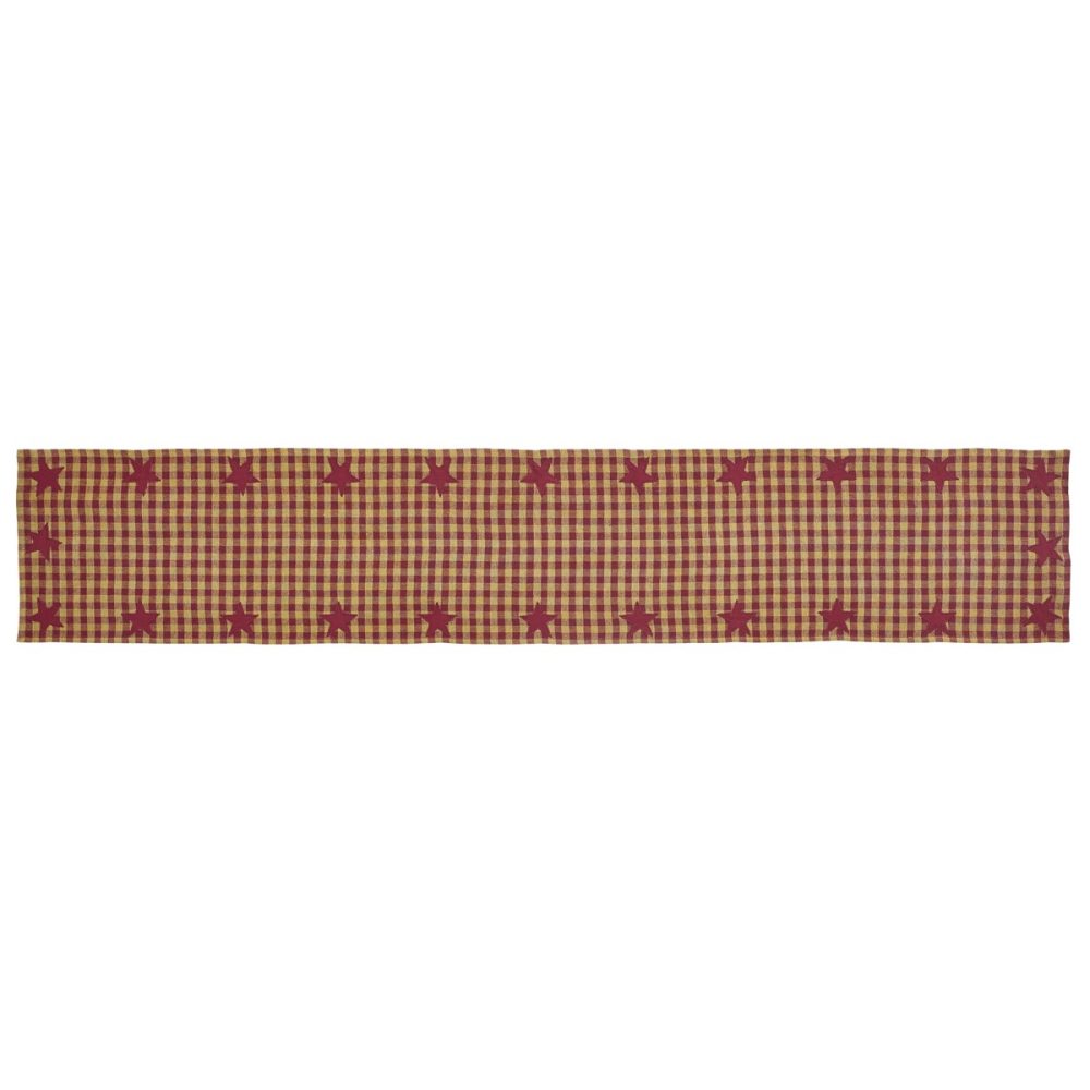 Burgundy Star Runner Woven 13x72 - Image 2