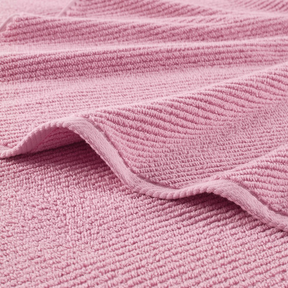 Madison Park Diagonal Ribbed in Pink, 4-Piece MP73-8875 - Image 3