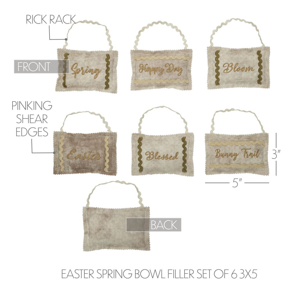 Spring In Bloom Easter & Spring Bowl Fillers Set of 6 3x5 - Image 5