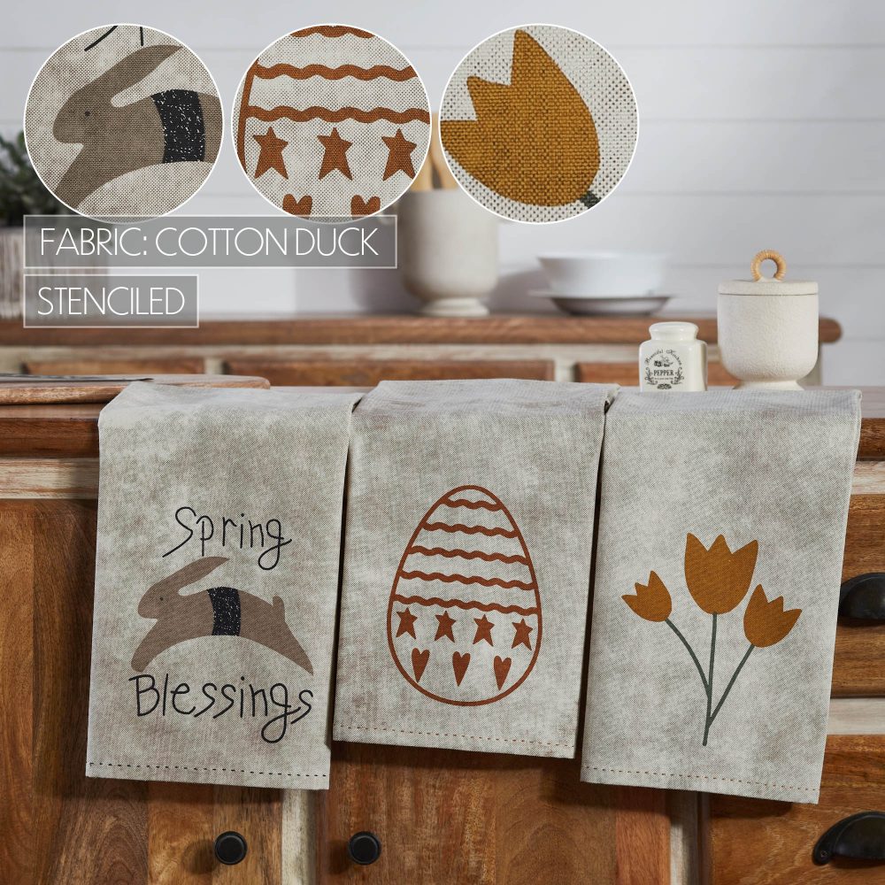 Spring In Bloom Tea Towel Set of 3 19x28 - Image 6