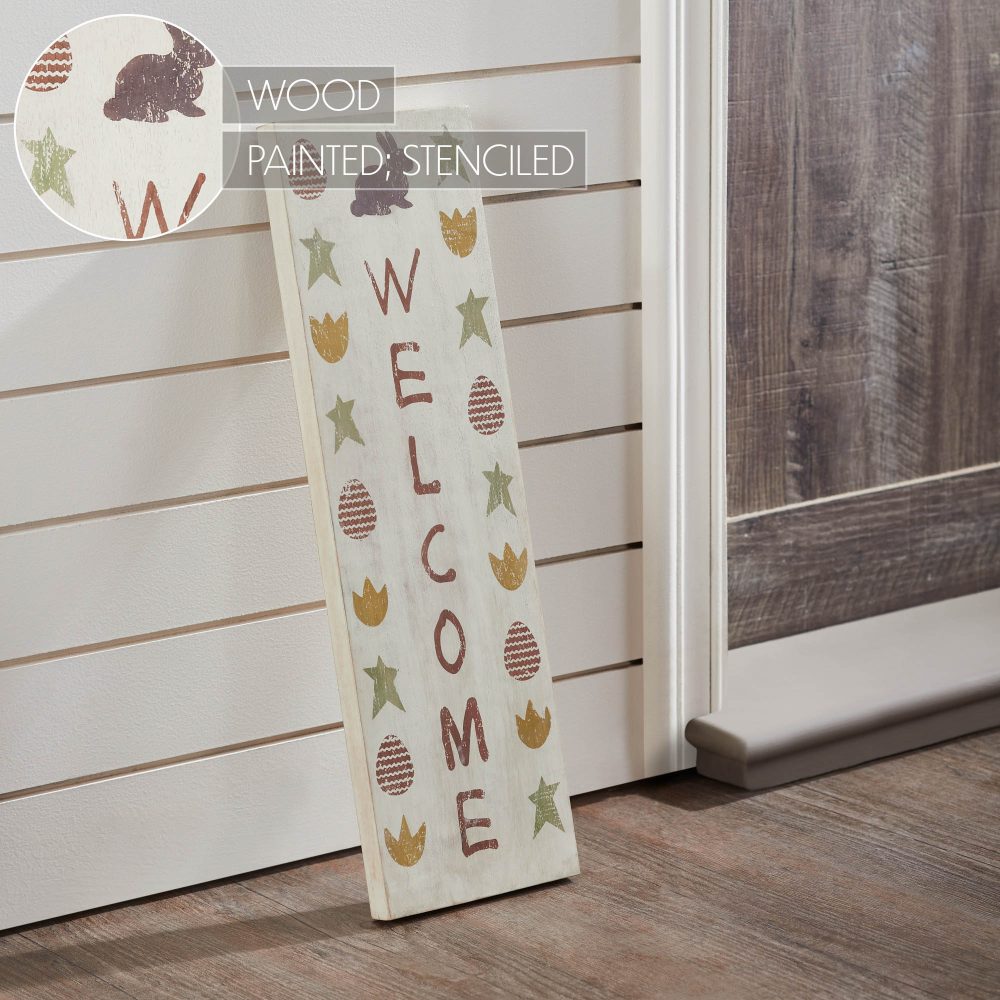 Easter Welcome Wooden Sign 20x6 - Image 6