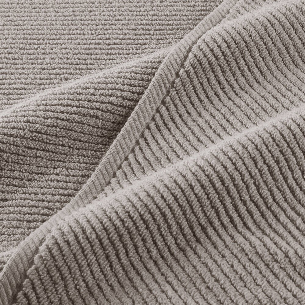 Madison Park Diagonal Ribbed in Grey, 4-Piece MP73-8860 - Image 5