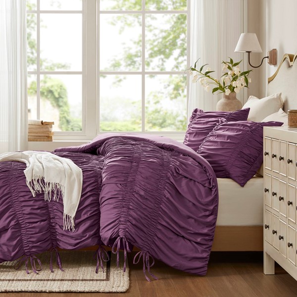 510 Design Mia Comforter Set in Purple, King 5DS10-0310 - Image 2