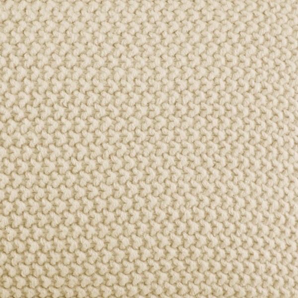 INK+IVY Bree Knit Euro Pillow Cover in Ivory, 26x26" II30-871 - Image 2