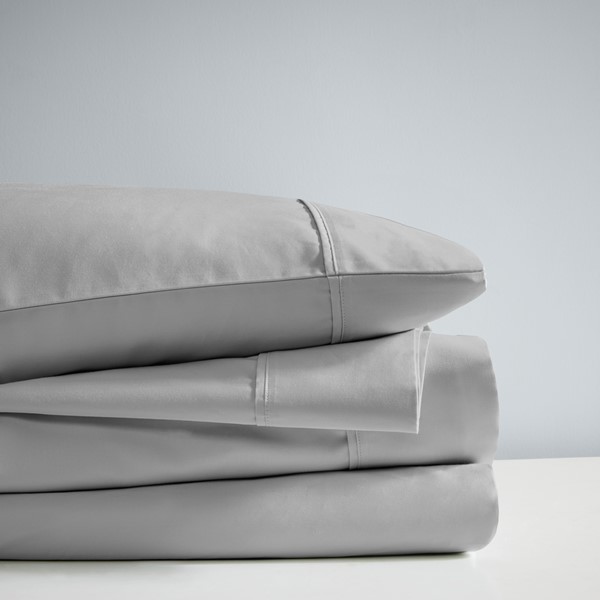 Madison Park 1000 Thread Count HeiQ Smart Temperature Cotton Blend 4 PC Sheet Set in Grey, King MP20-8925 - Image 3