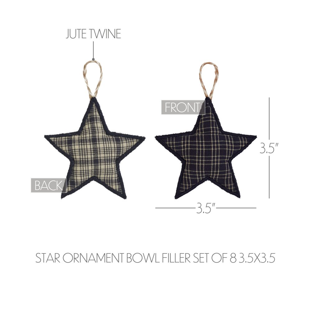 My Country Star Ornament Bowl Filler Set of 8 3.5x3.5 - Image 5