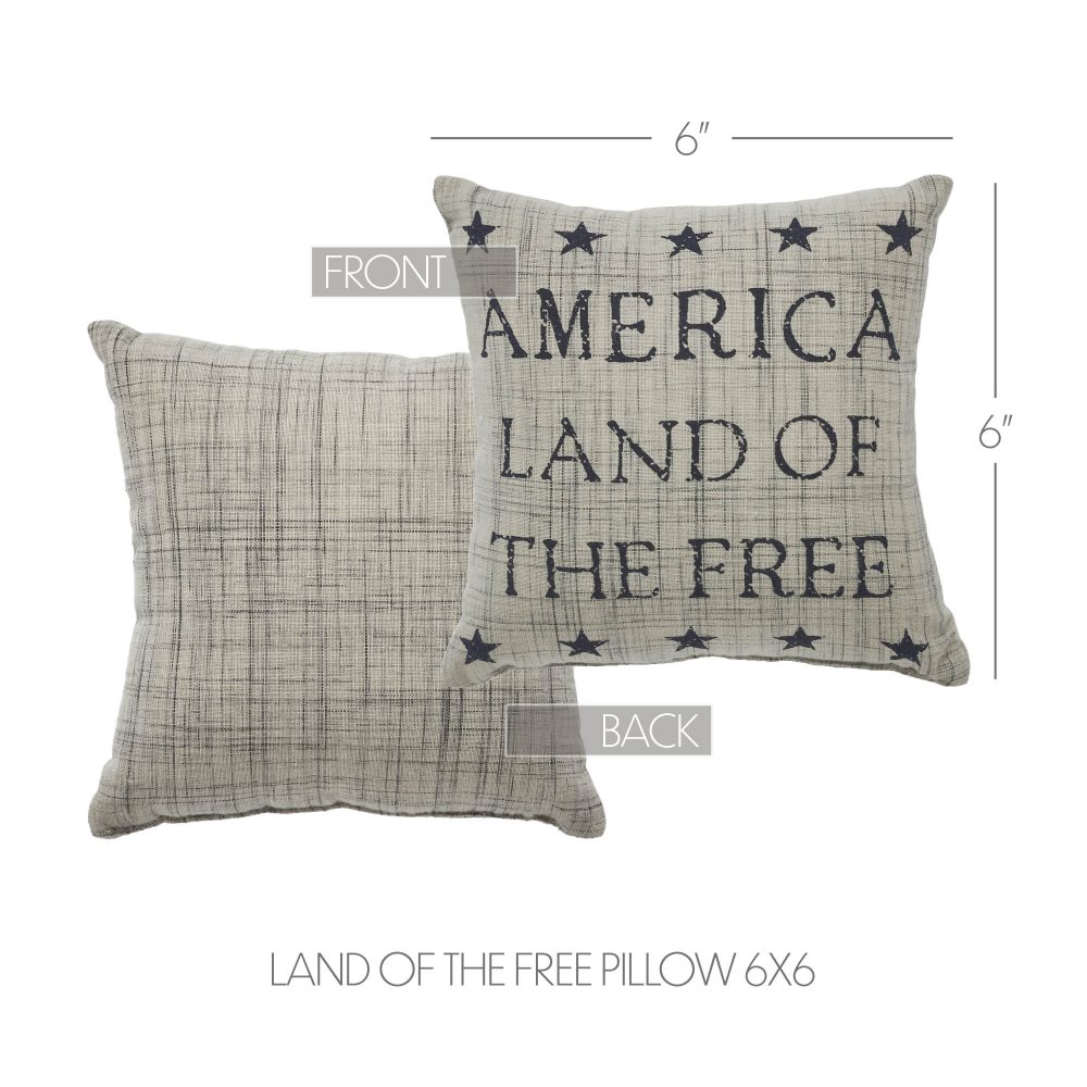 My Country Land of the Free Pillow 6x6 - Image 4