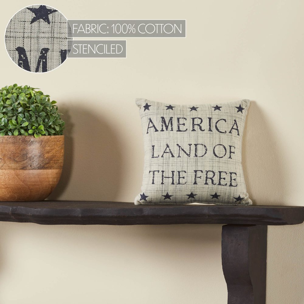 My Country Land of the Free Pillow 6x6 - Image 5