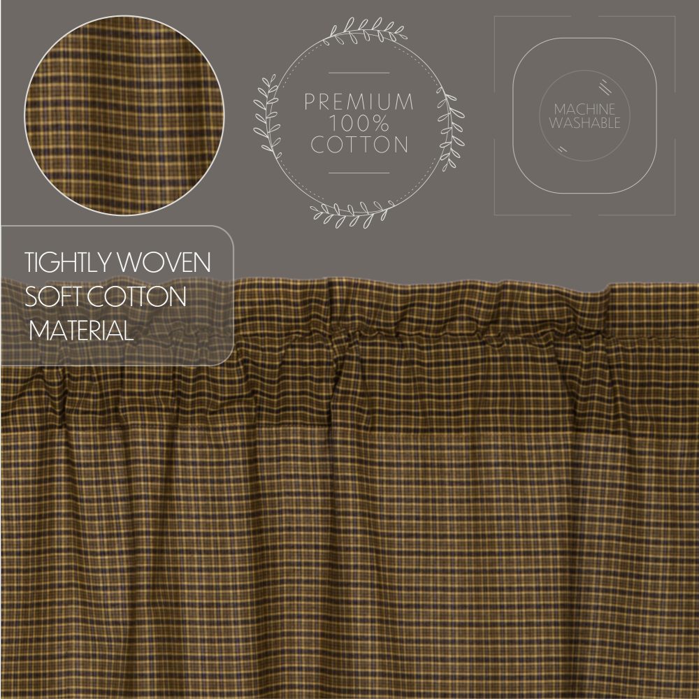 Tea Cabin Green Plaid Valance 16x72 - Image 5