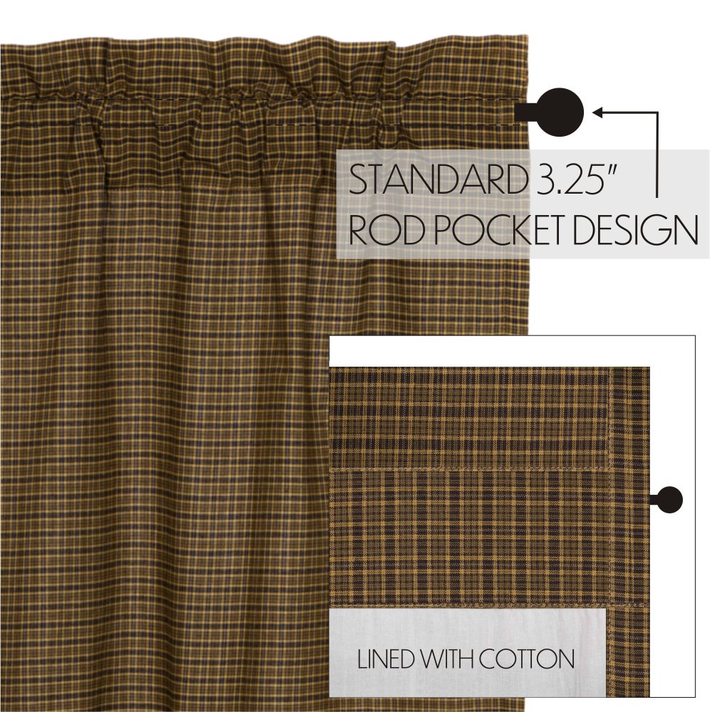 Tea Cabin Green Plaid Valance 16x72 - Image 6