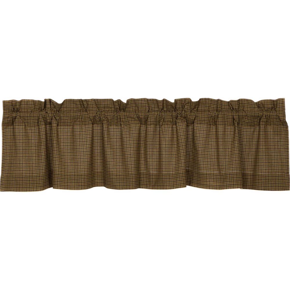Tea Cabin Green Plaid Valance 16x72 - Image 2