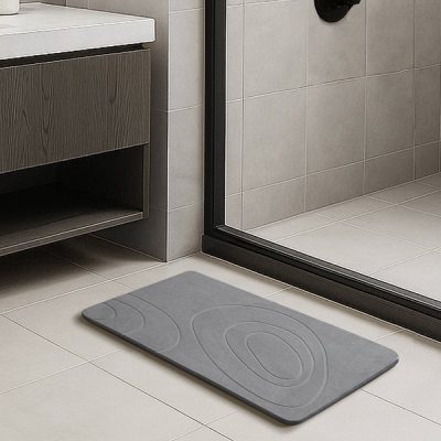 Nomad Home Diatom Bath Mat in Pebble Grey, One Size NH72-0099