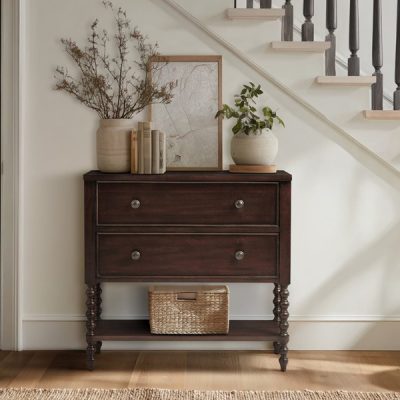 Madison Park Signature Beckett 2 Drawer Accent Chest in Morocco Brown, One Size MPS130-0293