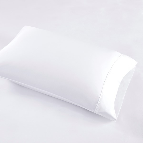 Beautyrest 1000 Thread Count HeiQ Smart Temperature Cotton Blend 4 PC Sheet Set in White, Cal King BR20-1882 - Image 3