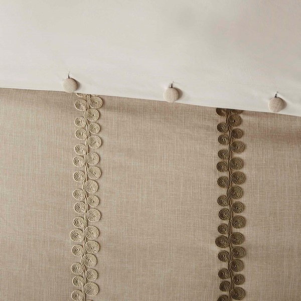 Madison Park Signature Chateau Comforter Set in Linen, King MPS10-208 - Image 7