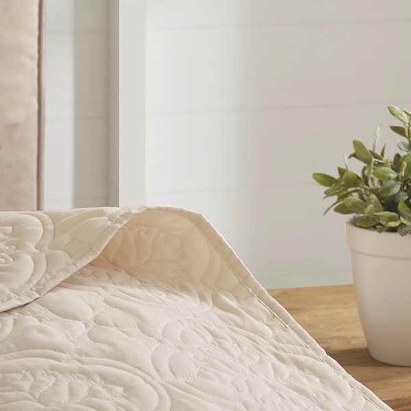 510 Design Oakley 3 Piece Reversible Bedspread Set in Cream, Full/Queen 5DS13-0166 - Image 2
