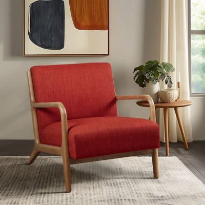 INK+IVY Novak Mid-Century Modern Accent Armchair in Spice, One Size II100-0487