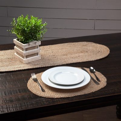 Natural Jute Placemat Set of 6 12x18