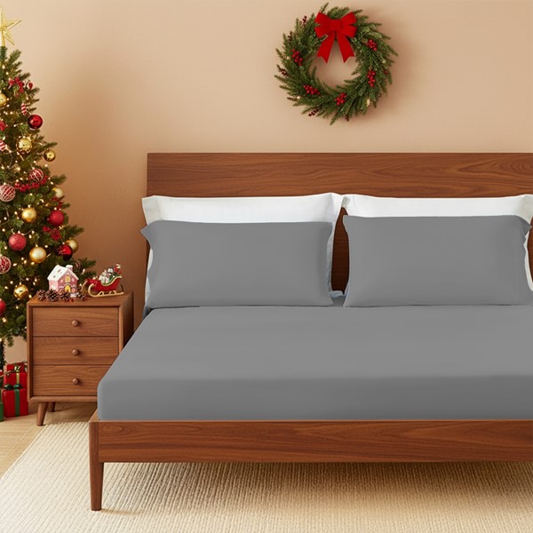 Main Street Sublime Serenity Luxury Sheet Set in Gray, Twin OLX10-0022 - Image 4