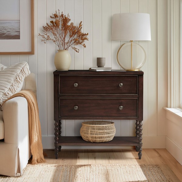 Madison Park Signature Beckett 2 Drawer Accent Chest in Morocco Brown, One Size MPS130-0293 - Image 3