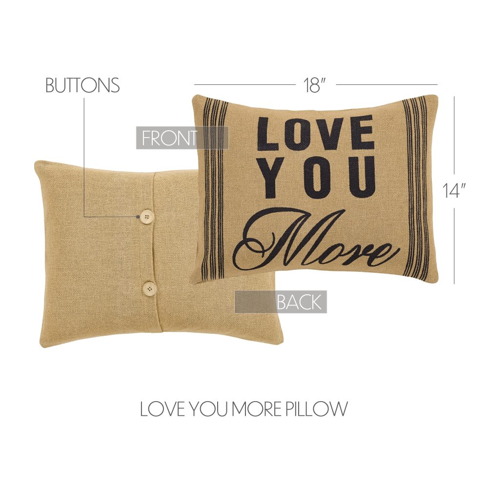 Love You More Pillow 14x18 - Image 5