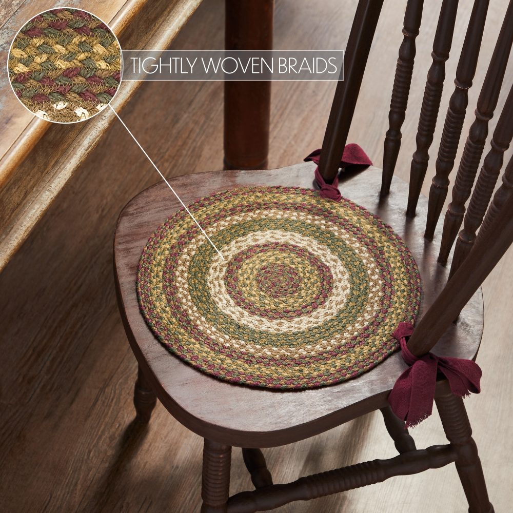 Tea Cabin Jute Chair Pad 15 inch Diameter - Image 5