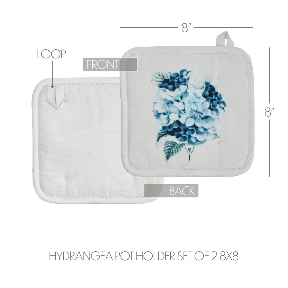Finders Keepers Hydrangea Pot Holder Set of 2 8x8 - Image 4