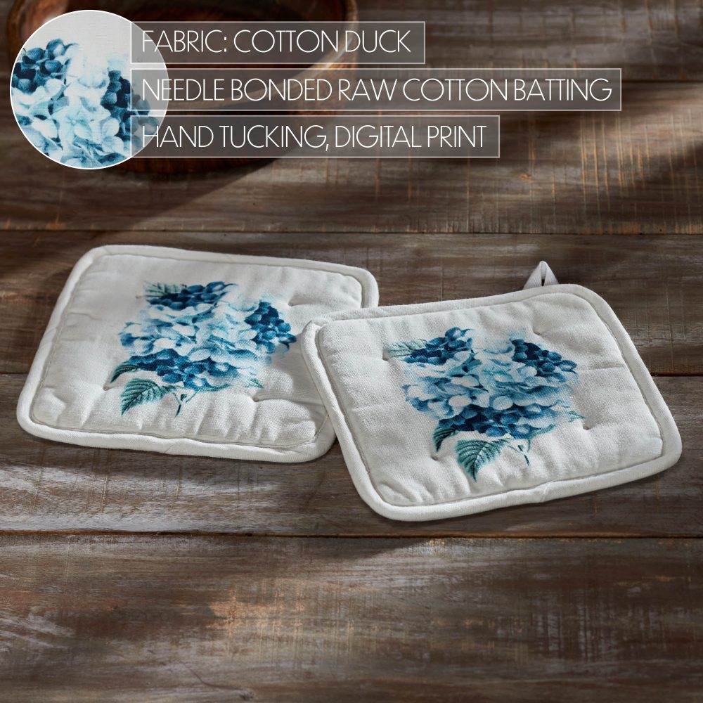 Finders Keepers Hydrangea Pot Holder Set of 2 8x8 - Image 5