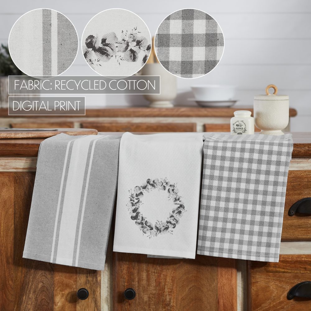 Finders Keepers Eucalyptus Tea Towel Set of 3 19x28 - Image 6