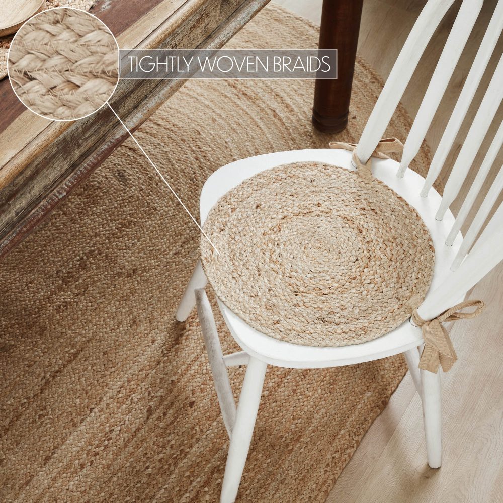 Natural Jute Chair Pad 15 inch Diameter - Image 5