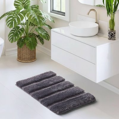 Madison Park Tufted Pearl Channel Rug in Grey, 17x24" MP72-5105