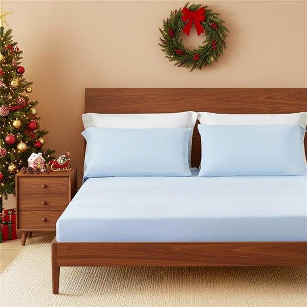 Main Street Sublime Serenity Luxury Sheet Set in Ice Blue, Twin OLX10-0025 - Image 2
