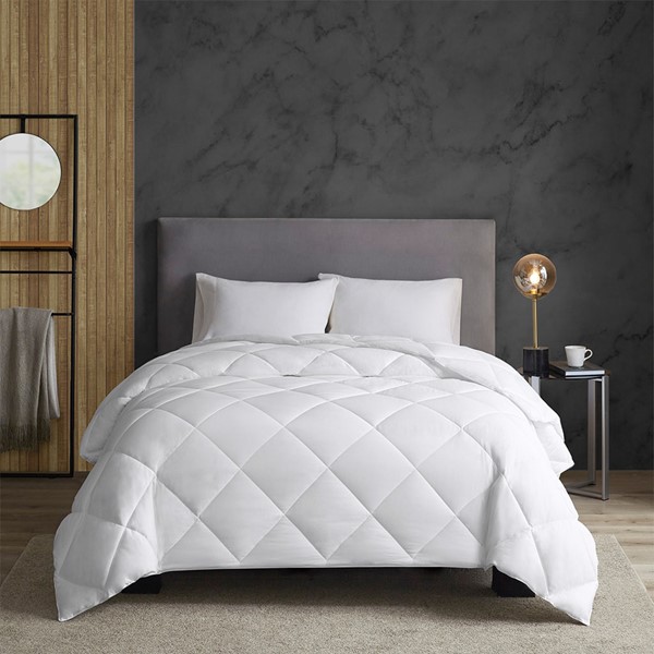 Sleep Philosophy Maximum Warmth Cotton Down Alternative Featherless Comforter in White, King BASI10-0298 - Image 4