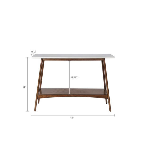 Madison Park Parker Console in Off-White/Pecan, One Size MP120-0096 - Image 4