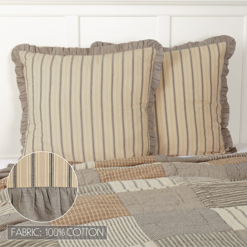 Sawyer Mill Charcoal Fabric Euro Sham 26x26 - Image 5