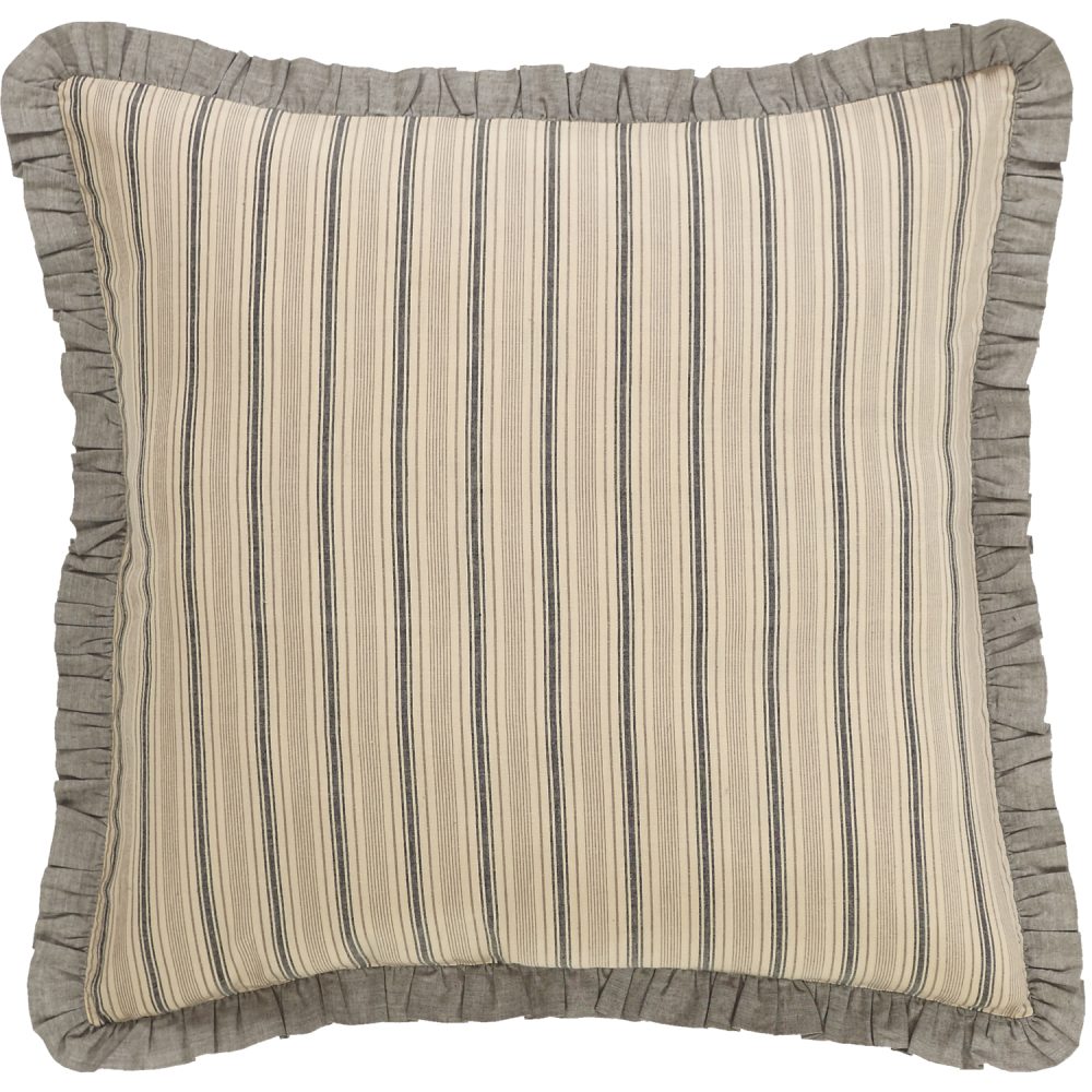 Sawyer Mill Charcoal Fabric Euro Sham 26x26 - Image 2