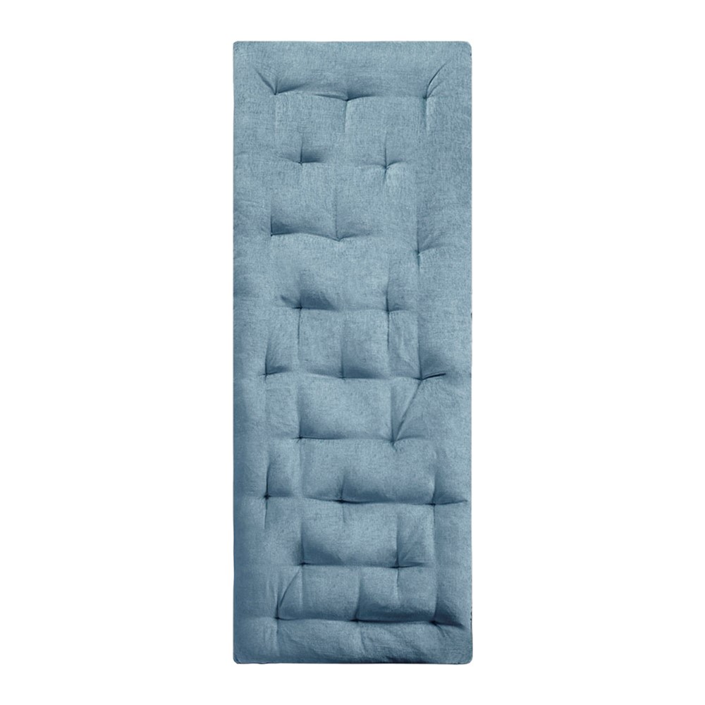 Intelligent Design Edelia Poly Chenille Lounge Floor Pillow Cushion in Aqua, 27" x 74" ID31-1529 - Image 6