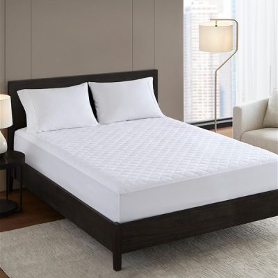 Bed Guardian Essential Waterproof Mattress Pad in White, Full NH16-0061
