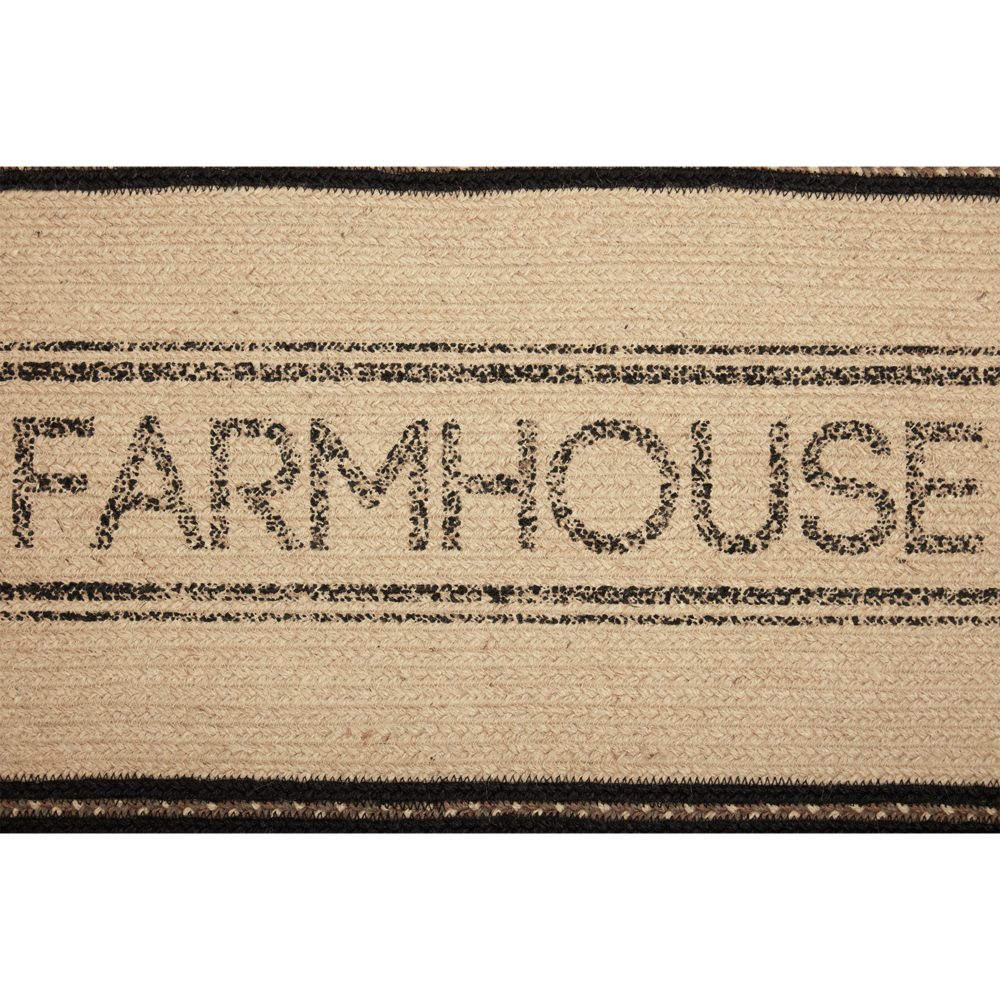 Sawyer Mill Charcoal Creme Farmhouse Jute Runner 13x48 - Image 7