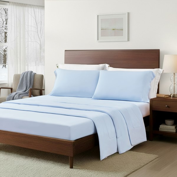 Main Street Sublime Serenity Luxury Sheet Set in Ice Blue, Twin OLX10-0025 - Image 4