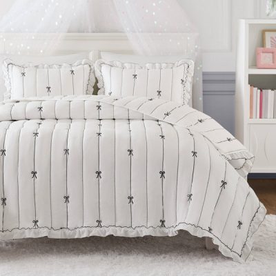 Intelligent Design Liv Quilt Set in Black, Full/Queen ID13-2523