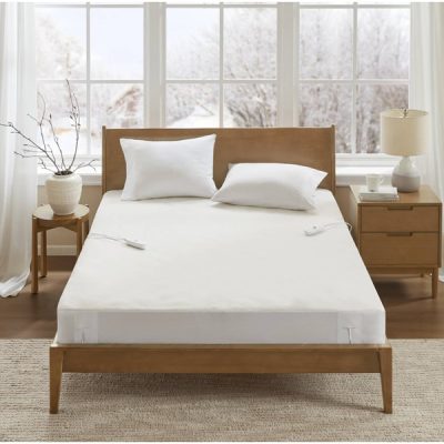 Beautyrest Nonwoven Heated Mattress Pad in White, Queen BR55-5286