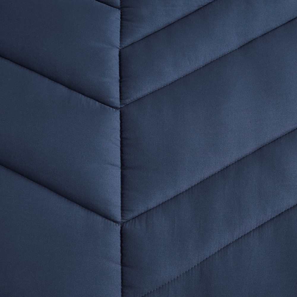 Intelligent Design Remy Quilted Chevron Comforter Set in Navy, Full/Queen ID10-2297 - Image 2